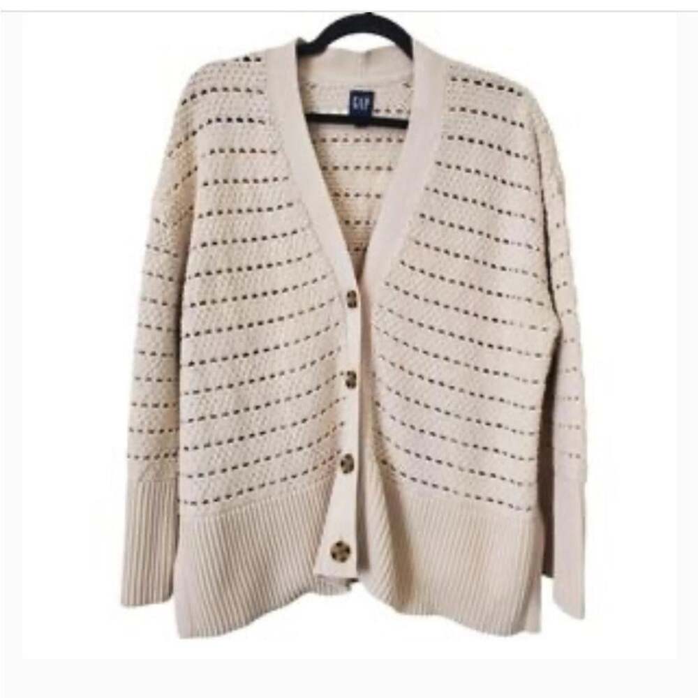 EUC Gap Open Knit Crochet Cardigan. Size Small